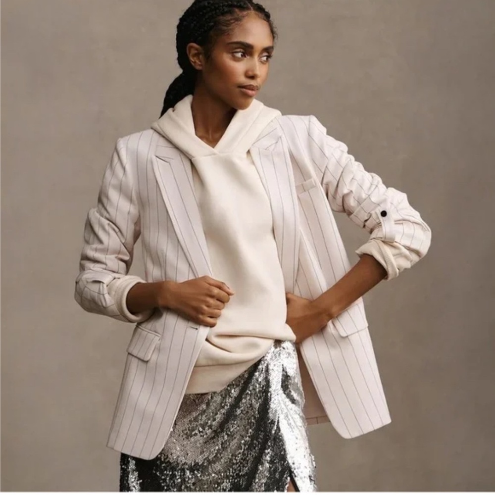 Maeve Anthropologie striped blazer NWOT never worn 10